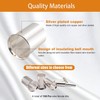 mankk 305 Pcs Wire Ferrules Kits Silver Plated Copper Crimp