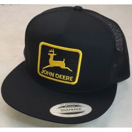 Yupoong John Deere Patch Yupoong Trucker Hat / YP Classic 6006 Snapback Black/Black