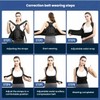 Posture Corrector Back Brace Support, Adjustable Upper Back Straightener, Black