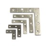 (4 Pieces) 120x120x2mm Angle Connector Corner Brackets (Thickness 2mm) Stainless