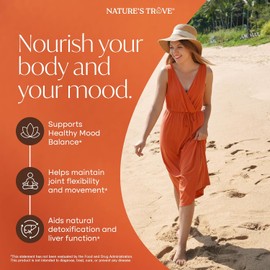 Nature's Trove SAM-e 400mg 30 Enteric Coated Caplets. Vegan, Kosher, Non-GMO, Soy Free, Gluten Free - Mood and Joint Support - Cold Form Blister Packed.