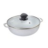 IMUSA Caldero Stock Pot with Glass Lid 4.3QT, 26cm, Cast