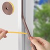 Double Door Weatherstrip Draft Stopper Soundproofing Gap Seal 2mm x 9mm White 7ea