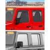 Window Rain Guards for Jeep Wrangler JL 2018-2026/Jeep Gladiator 2020-2026