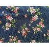 Waverly Fabric Blue Polka Dot Floral Print Pattern BTY