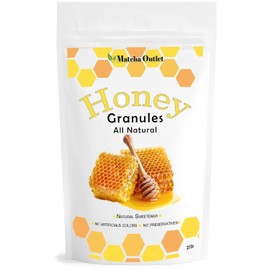 Matcha Outlet Granulated Honey Pure Natural Sweetener Dry Honey Granules 2LBS Best For Tea Coffee and Cooking