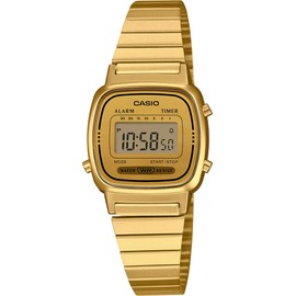 Casio LA670 Series Women's Digital Wristwatch, Overseas Model, Gold LA670WGA-9, Casio