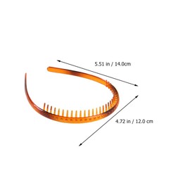 FRCOLOR Zigzag Hair Headband 6Pcs Zig Zag Headbands Tooth Hair Band Hair Comb Headband Wavy Hair Hoop 90s Head Band Sports Hair Accessories for Men Women Girls Sharks Tooth Headband