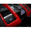 2Pcs ABS Red Interior Gear Shift Panel Frame Cover Decals