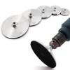 BSRTTOOL 5 Inch Aluminum Backer Pad - Hook Loop Backing