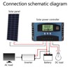 Solar Charge Controller 12V 24V Intelligent Identification MPPT Charging LCD