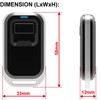 1-Button RF Wireless Gate Door Opener Remote Control Transmitter 433MHz