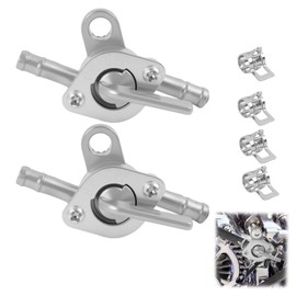 2 Pcs Inline 3/16 Fuel Shutoff Valve, Fuel Line Shut Off Valve for 50cc-125cc Dirtbike, ATV, Mini Bike, Motorcycle Fuel Shut Off Valve with Petcock for Small Engines, Go Karts, and More