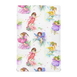Kigai Fairy Fitted Crib Sheet for Baby Boys Girls, Extra Soft Breathable Nursery Bedding Sheet for Standard Crib and Toddler Mattresses, 28 x 52 in