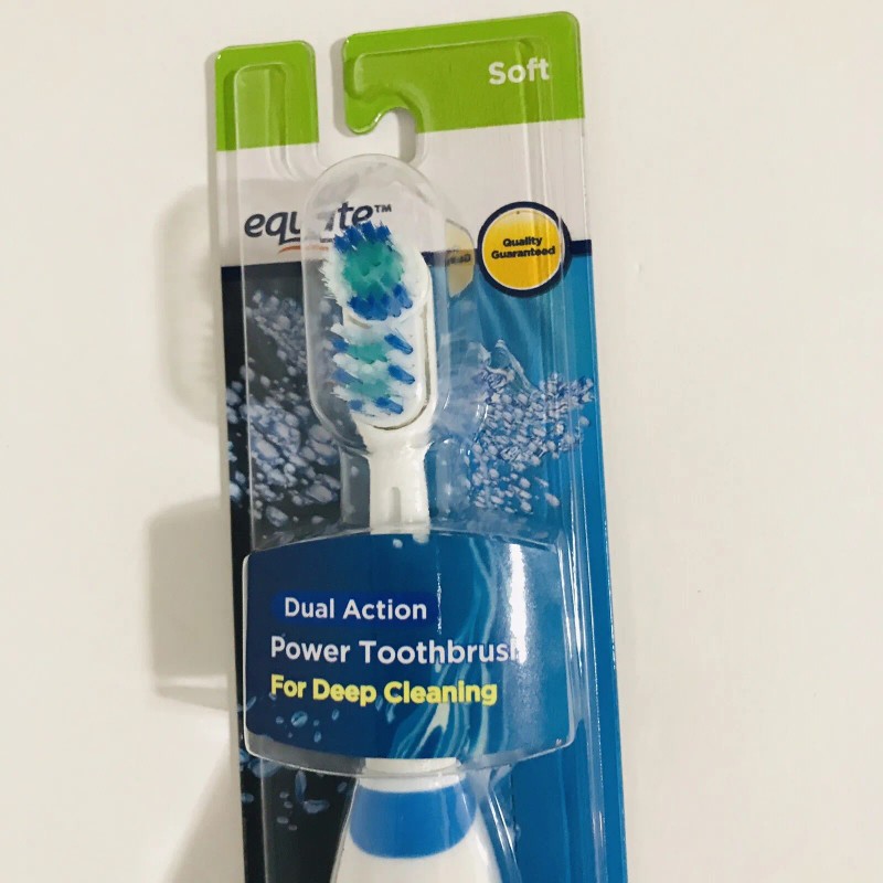 EQUATE Brand New Equate Dual Action Power Toothbrush Deep Cleaning
