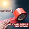 XFasten Red Construction Coating Tape, 3" x 180ft, Polymer Coating