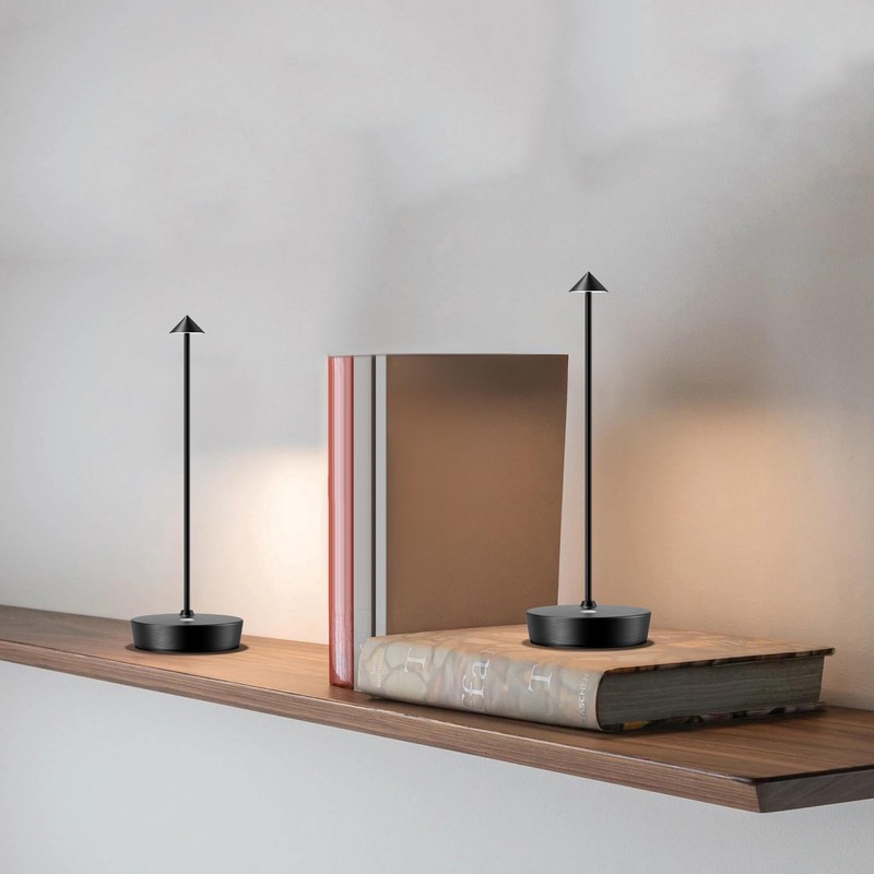 SAKRINGT 2 Pack Cordless Table Lamps Rechargeable, 6000mAh Battery Operated