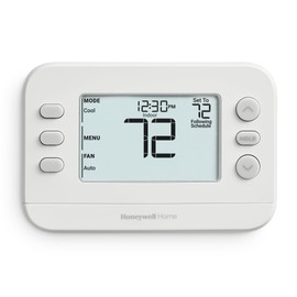 New! Honeywell Home Programmable Thermostat, Single-Stage, 1 Heat/1 Cool Compatibility, 5-2 Day Schedule, X2P, White, RTH20B