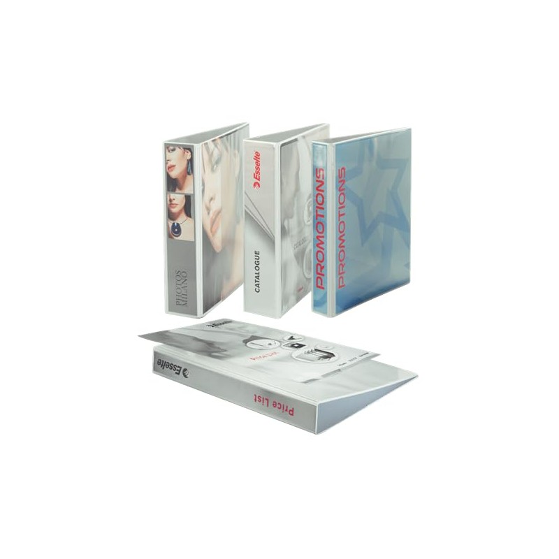 Leitz 42840001 Presentation Ring Binder A4 with Pouches and 4