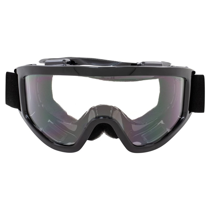 Birdz Eyewear Vulture Motorcycle Goggles (Black Frame/Clear Lens)