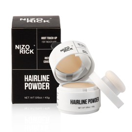 NIZORICK Hairline Powder,Root Touch Up Hair Color Instantly Conceals Hair Loss Root Cover Up Powder for Thinning Hair(4.5g/0.15oz) (Light Yellow)