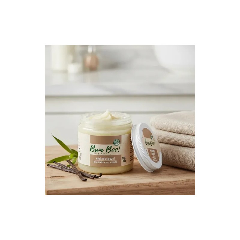Exfoliante Corporal Base Aceite Aroma Vainilla 100g Bam Boo!