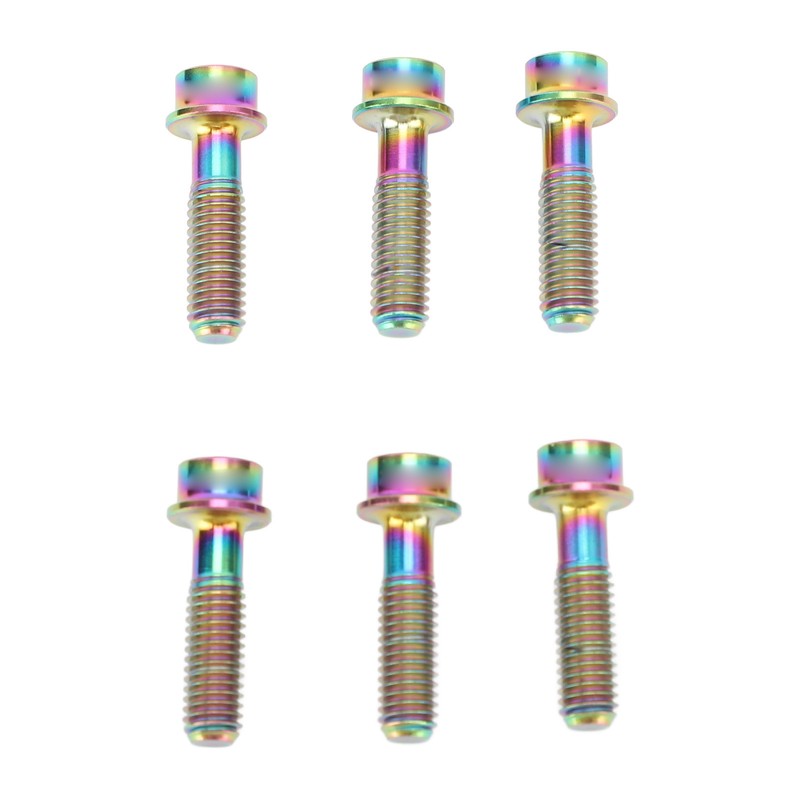 6pcs Bike Stem Bolts Ti Alloy M5x18mm Bicycle Stem Bolts