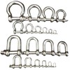 Unifizz M6 D Shackle Heavy-Duty,D Shackle,Durable D-Type Load-Bearing Hook Ring