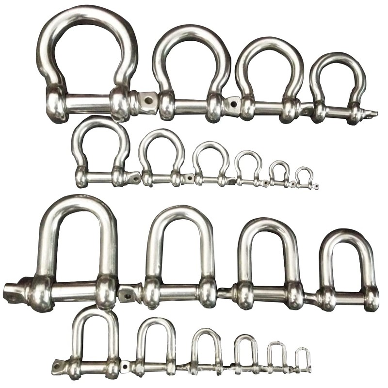 Unifizz M6 D Shackle Heavy-Duty,D Shackle,Durable D-Type Load-Bearing Hook Ring