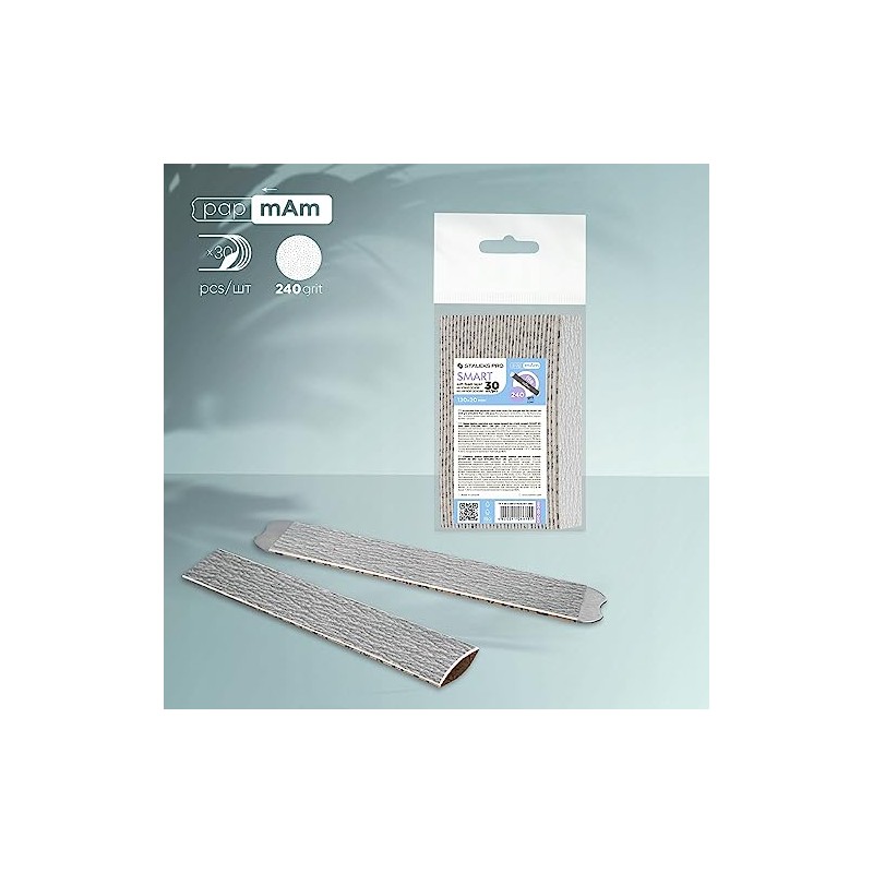 STALEKS PRO Papmam Disposable Files with Foam for Straight Base