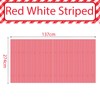 2PCS Disposable Red and White Striped Table Cloth Table Cover,Circus