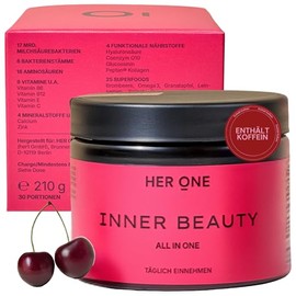 HER ONE Inner Beauty Nutrient Complex Drink Multivitamin Powder & Intestinal Bacteria Multivitamins & Minerals for Women Multivitamin Preparations & Minerals Beauty Drink Cherry