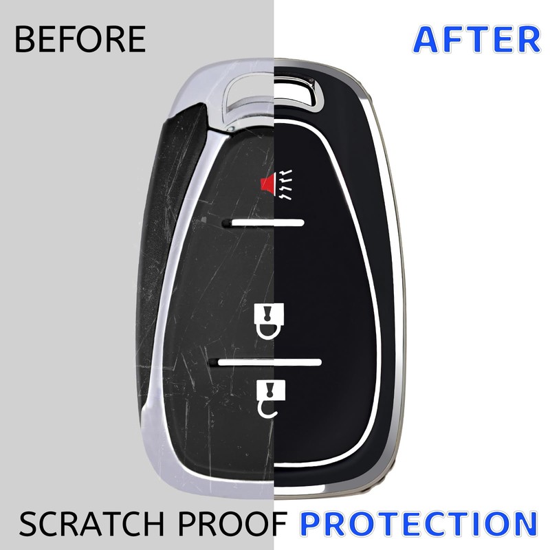 XIYANG TRADE for Chevy Key Fob Cover with Keychain,Soft TPU