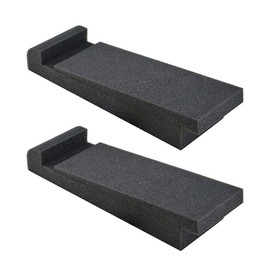 Locisne 2 Pack Studio Monitor Isolation Speaker Pads Acoustic Studio Desktop Stands Acoustical Foam for Most 3"-10" Speakers Stands,30 * 10 * 4.5cm