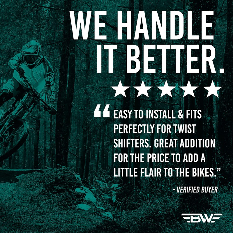 BW USA 90mm Short Twist Grips – Green