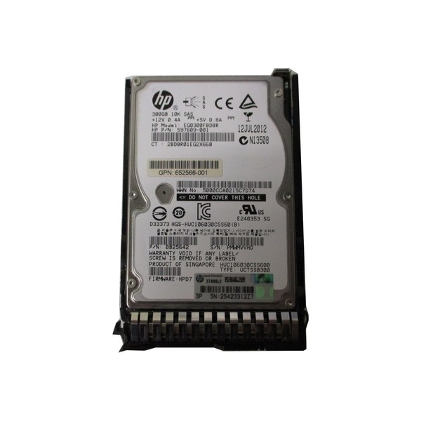 HP 652564-B21 300GB 10000RPM 6G SAS SFF 2.5INCH SC Enterprise