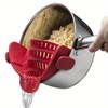 Clip-On Silicone Pot Strainer for Pasta & Vegetables – Flexible