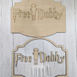 Free Dobby Sock Holder Or Craft Kit - Finish: Unfinished