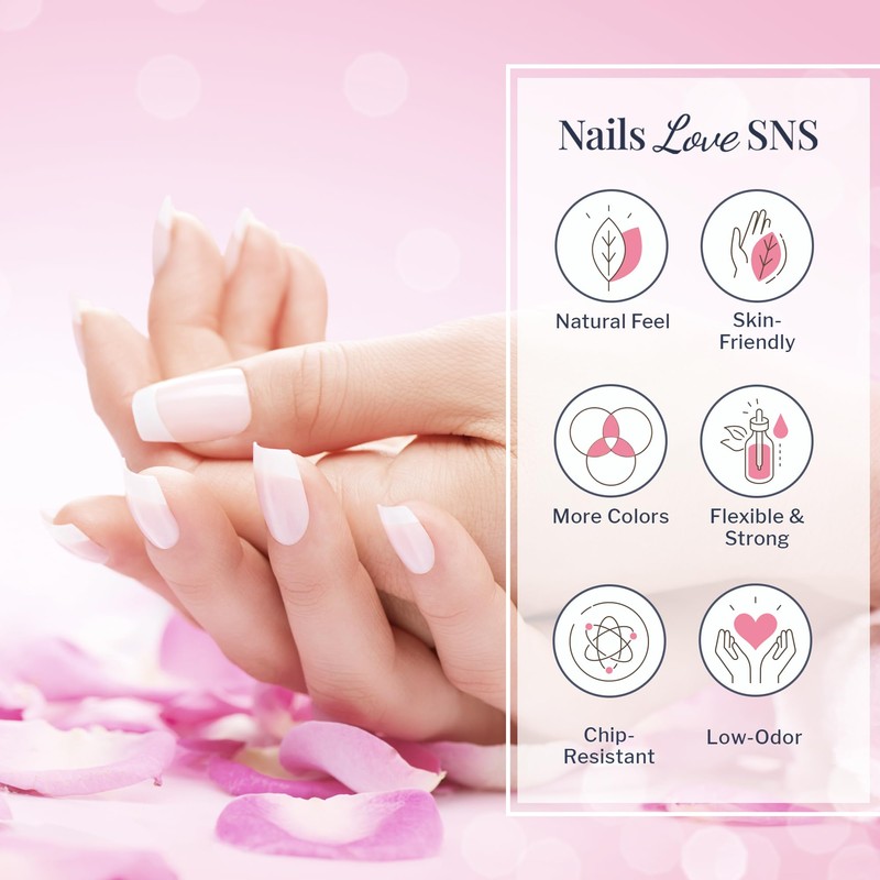 SNS Nail Dip Powder & Dip Essentials Nail Color Kit,