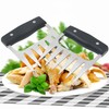 2 Pack Stainless Steel Meat Shredder Bear Claws with Plastic