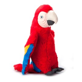 The Petting Zoo Scarlet Macaw Stuffed Animal Plushie, Gifts for Kids, Earth Keeperz Rainforest Animals, Zoologee Scarlet Macaw Plush Toy, 12 inches