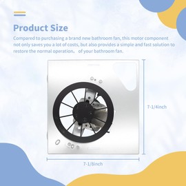 yrjns 696N-R02 B Unit for Broan-NuTone S97012026 Fan Motor 688 Replacement, Compatible with Broan-NuTone 688-K 688-J 688-H 688-G 663-G 663-H 663-J 696N-R02 B Unit