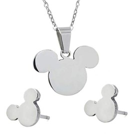 TNG Mouse Earring and Necklace Set