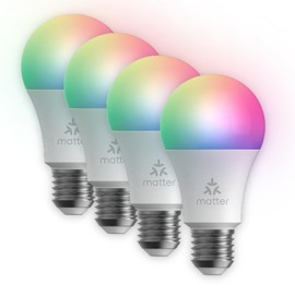 LeTianPai Smart Bulb,A60 RGB 16 Million，No Hub Required, 60W Equivalent 800LM，Color Changing Light Bulb, Smart Light Bulbs That Compatible with Alexa，Google Home，Apple Home and Matter