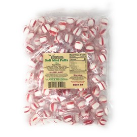 YANKEETRADERS Individually Wrapped Mint Puffs, 2 Lb
