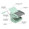 Stainless Steel Manual Pasta Maker Machine, with 6 Adjustable Thickness