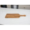 Lipper International Teak Wood Edge Grain Kitchen Paddle Board for