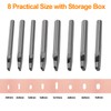 8 Size Oval Hole Punch for Leather 2mm-5mm, Boyistar Leather