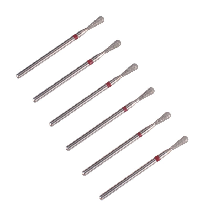 MZCMSL Brocas de manicura rusas con forma de bola cilíndrica,