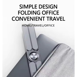 Multifunctional Foldable Laptop Stand Aluminium Alloy Silicon (Moonlight Silver)